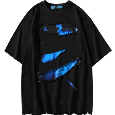 Camiseta Casual Suelta con Botones para Hombre - Image 7