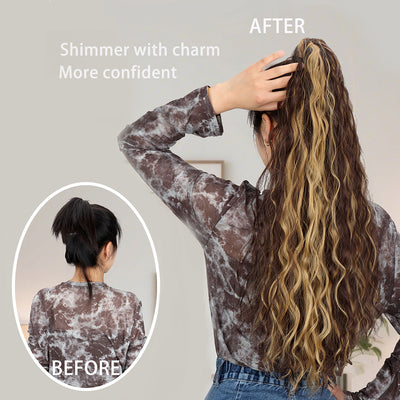 Extensión de Cabello Rizado Efecto Agua - Rizos Voluminosos Tipo Maíz - Image 10