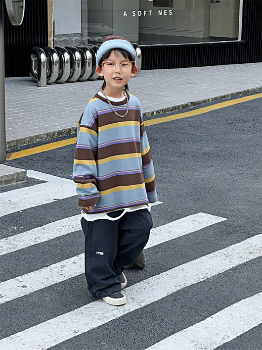 Playera Holgada a Rayas para Niños - Image 10