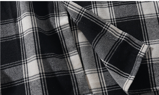 Camisa de Manga Larga a Cuadros para Hombre en Poliéster - Image 13