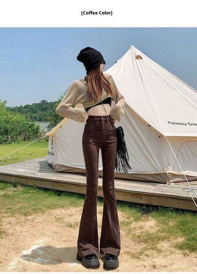 Pantalones Acampanados Cintura Alta Reductores Efecto Moda Urbana - Image 9