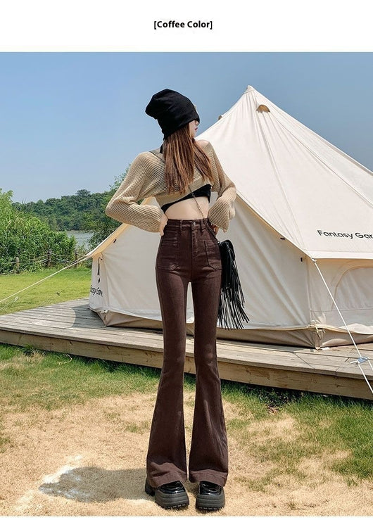 Pantalones Acampanados Cintura Alta Reductores Efecto Moda Urbana - Image 9