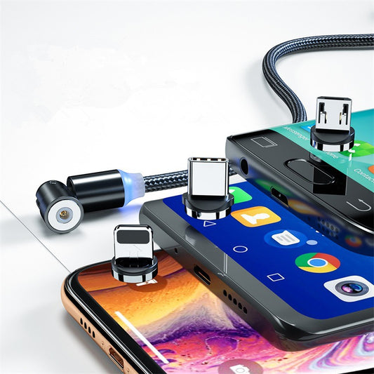 Cable Magnético Rotatorio 360° Compatible con Apple