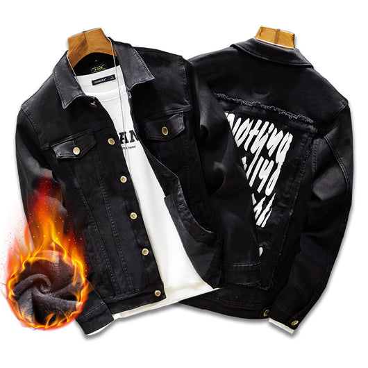 Chaqueta Denim Grueso para Hombre - Abrigo de Invierno Cálido - Image 8
