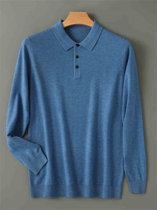 Suéter Cashmere Premium con Cuello Tipo Abrigo y Forro Térmico Grueso - Image 9