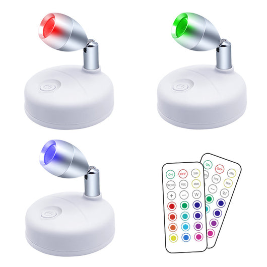 Foco LED Inalámbrico RGB con Control Remoto y Ángulo Ajustable - Image 3