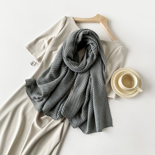 Pañuelo Mujer Algodón y Lino con Diseño Minimalista - Image 8