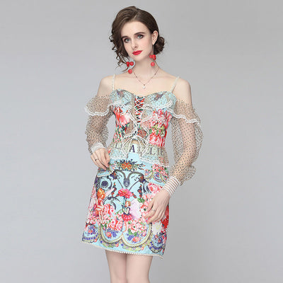 Conjunto Elegante de Dos Piezas: Top Strapless con Tirantes y Falda Corta - Image 10
