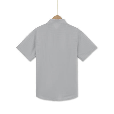 Camisa Suelta de Solapa Lisa para Hombre - Estilo Casual Festivo - Image 23