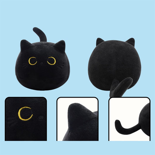 Peluche Gato Negro Suave - Almohada Decorativa y Juguete Acogedor - Image 4