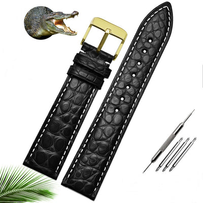 Correa de Reloj de Piel de Cocodrilo para Hombre y Mujer - Compatible con Mérdo - Image 6