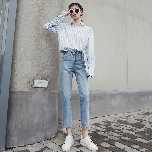 Jeans Rectos Otoño Mujer - Estilo Moderno y Versátil