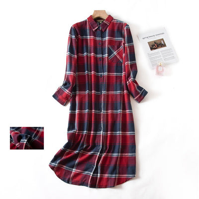 Pijama Largo Mujer con Cuello de Hilo y Extensión - Image 16