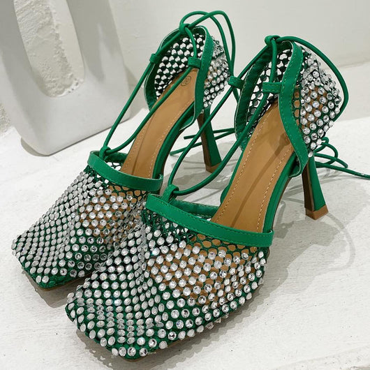 Sandalias Elegantes con Tira Cruzada y Tacón Alto Slim para Mujer - Image 5