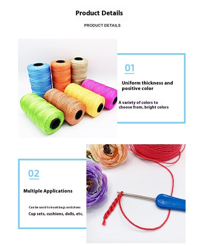Gancho de Fibra Polipropileno 3 Hebras Ice Silk con Articulación Hueca para Proyectos DIY - Image 83