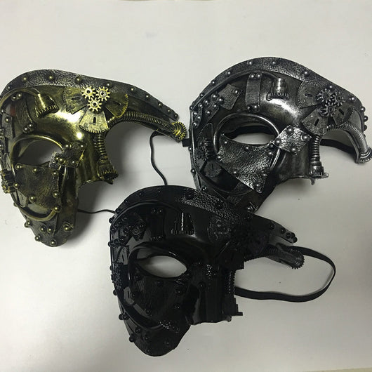 Máscara Steampunk Mascarada Halloween Semirrostro