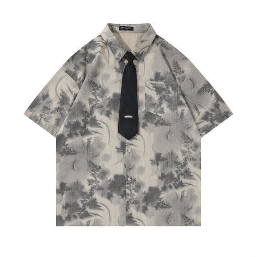 Camisa Casual de Camuflaje Manga Corta para Hombre - Image 20