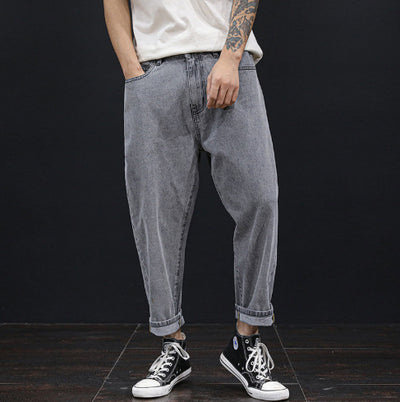 Jeans Anchos de Verano para Hombre Talla Grande Corte Recto Suelto - Image 6