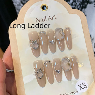 Uñas Postizas Desmontables Blancas para Otoño e Invierno - Image 6