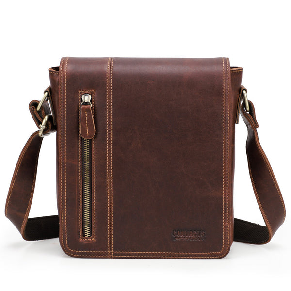 Bolso Bandolera Hombre Piel Crazy Horse Retro - Image 4