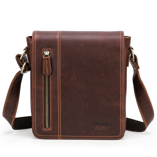 Bolso Bandolera Hombre Piel Crazy Horse Retro - Image 4