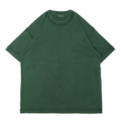 Camiseta Oversized Lavada de Algodón Pesado para Hombre - Image 10