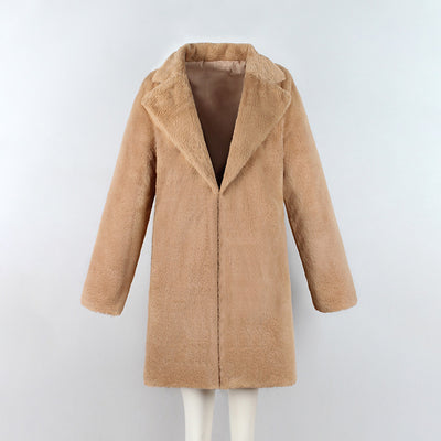 Abrigo de Pelaje Sintético para Mujer Estilo Urbano - Image 8