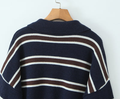 Suéter de Rayas Bicolor Casual para Mujer - Image 15