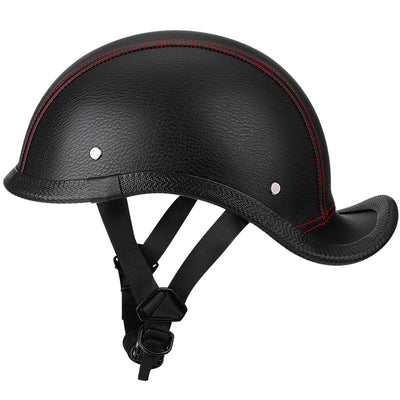 Casco Retro de Cuero PU Estilo Clásico - Image 5