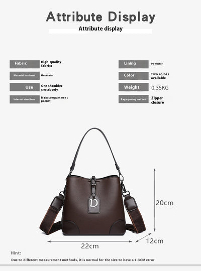 Bolso Bucket Bandolera Bicolor para Mujer - Image 9