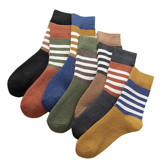 Calcetines de Lana Cálidos con Diseño Artístico - Tubo Alto Estudiante - Image 15