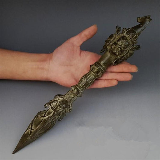Vajra y Mortero Ritual Tau King - Herramientas Espirituales Tradicionales