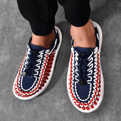 Sandalias Romanas Tejidas con Cordón Ajustable para Hombre y Mujer - Image 6