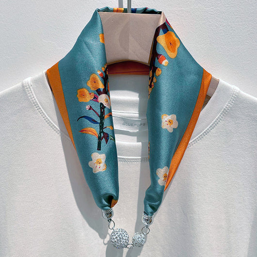 Pañuelo de Seda con Cierre Magnético - Protección y Elegancia para el Cuello - Image 25