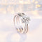 Anillo Trébol de Cuatro Hojas 3 en 1 para Mujer - Ajustable y Versátil