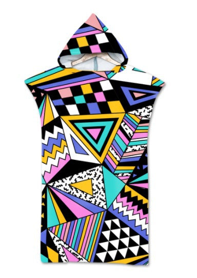 Poncho Toalla de Playa con Capucha - Protección Solar y Cambio Rápido - Image 36
