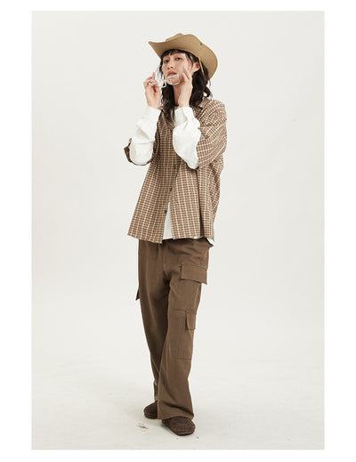 Camisa Retro Japonesa a Rayas - Estilo Preppy Holgado de Manga Corta - Image 14