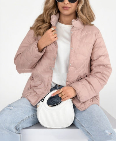 Chaqueta Térmica Acolchada Retro con Cuello Alto Ligera - Image 10