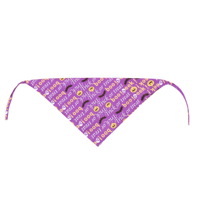 Pañuelo Triangular Fantasma Halloween para Mascotas - Doble Capa Personalizable - Image 4