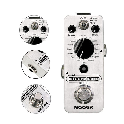 Pedal Looper Profesional con Grabadora de Frases, Batería Electrónica y Efectos de Guitarra - Image 6