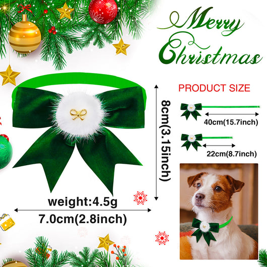 Corbatín Elegante de Ante Ajustable para Mascotas - Image 10