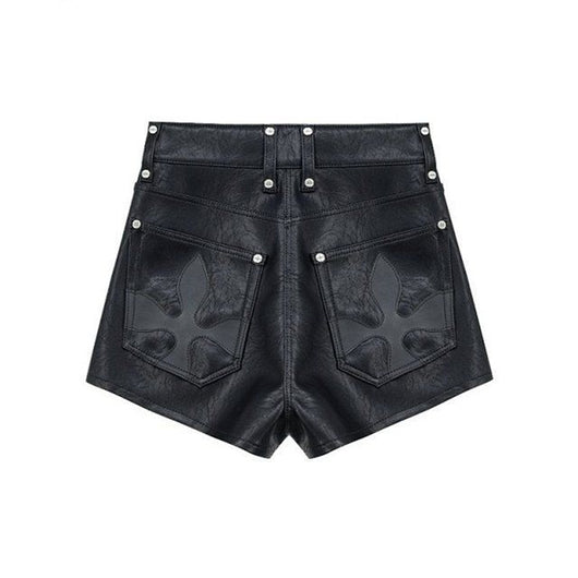 Chaqueta de Cuero para Motociclista con Cuello Solapa - Manga Larga Versátil - Image 5