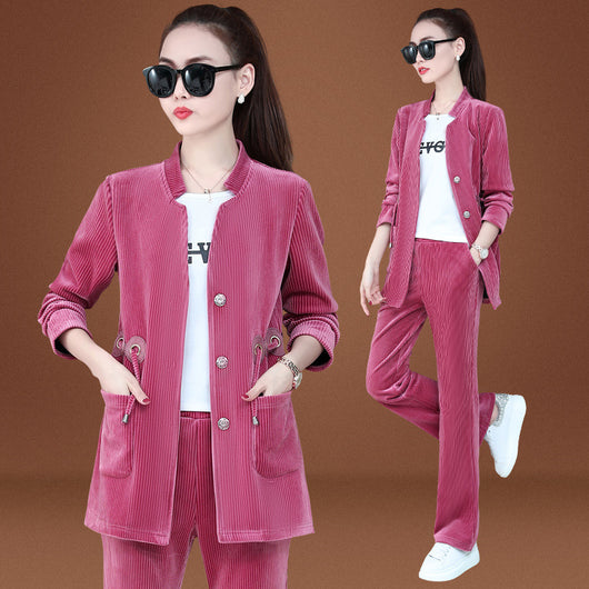 Conjunto de 3 Piezas Estilo Occidental con Temperamento Coreano - Image 7