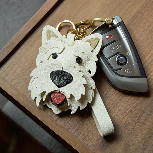 Llavero de Cuero Genuino Hecho a Mano - Colgante Decorativo para Mascotas - Image 11