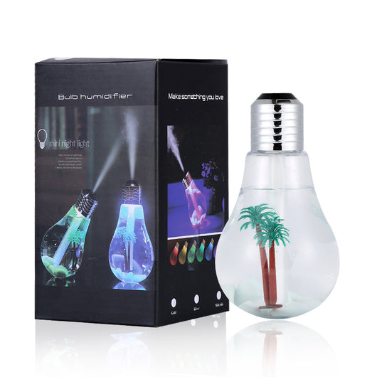 Humidificador Lámpara Nocturna con Paisaje Miniatura y Luz LED Colorida - Image 4