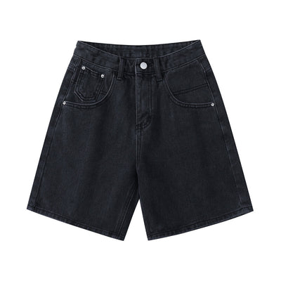 Shorts de Mezclilla Cintura Alta Estilo Coreano para Mujer