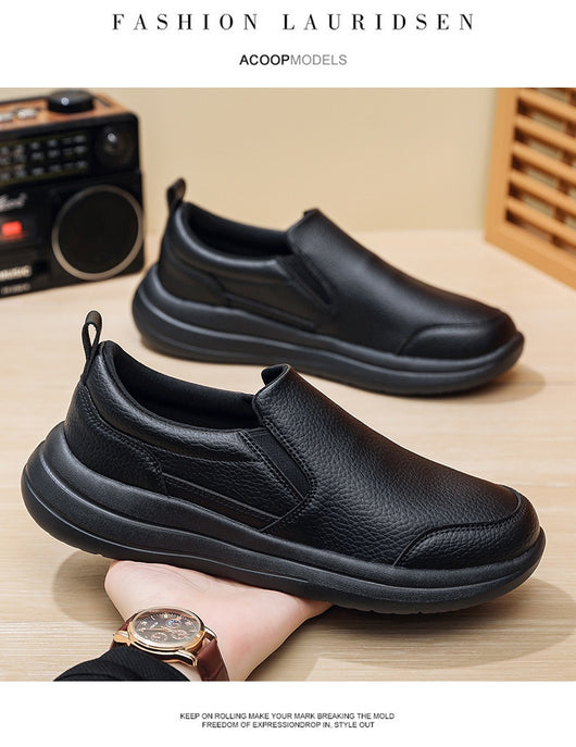 Zapatos de Cuero Ligero Premium para Hombre - Comodidad Casual Elegante - Image 17