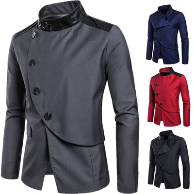 Blazer de Esmoquin Casual para Hombre - Estilo Occidental Moderno