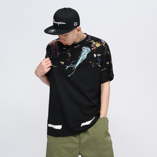 Camiseta Unisex Estampado Graffiti Street Style