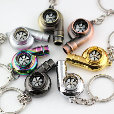 Silbato de Metal Turbo Supercharger - Llavero Profesional
